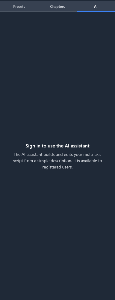 The AI Assistant signed-out state prompting the user to sign in to use the assistant