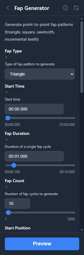 Fap Generator tool