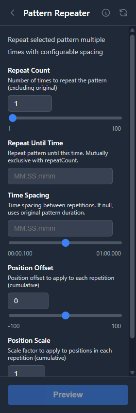 Pattern Repeater tool